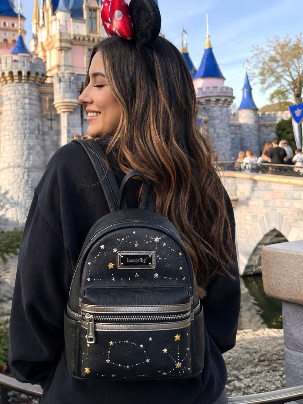 Rare Loungefly Constellation Celestial Mini Backpack OG Black 2018